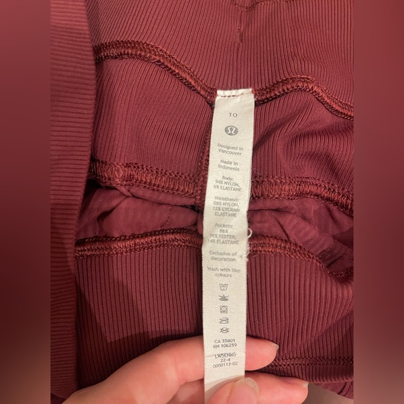 12L10. Lululemon Dance Studio Mid-Rise Jogger *Red Merlot - Picture 6 of 7